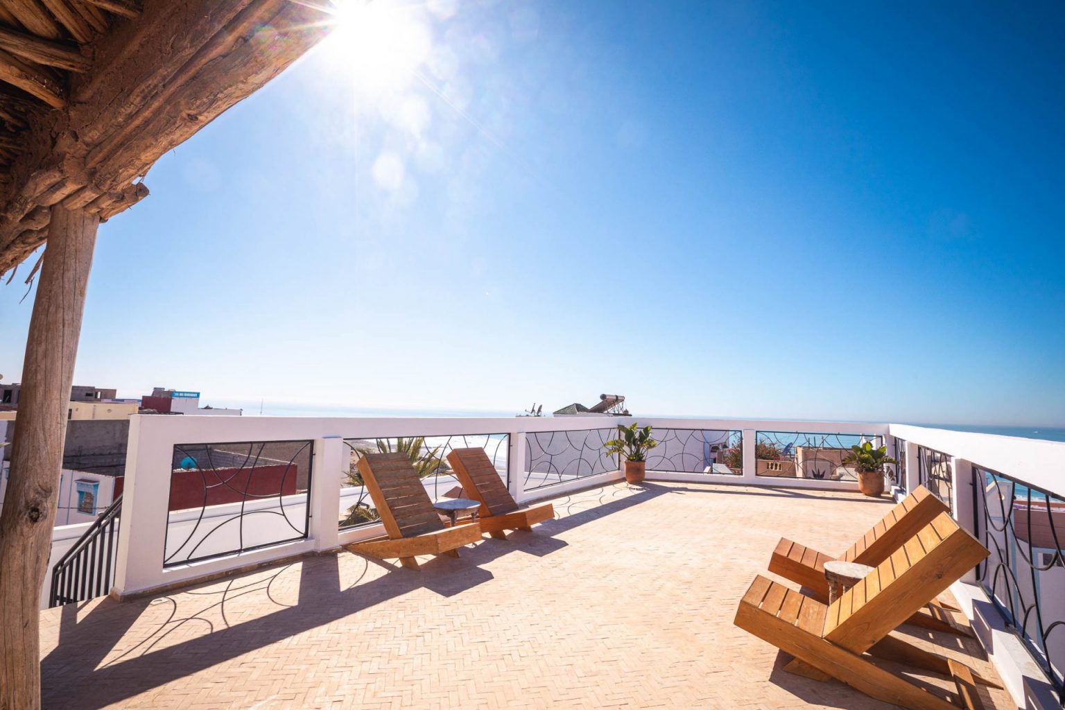 Stay at Surf House Morocco With Its 180° sea view rooftop terrace